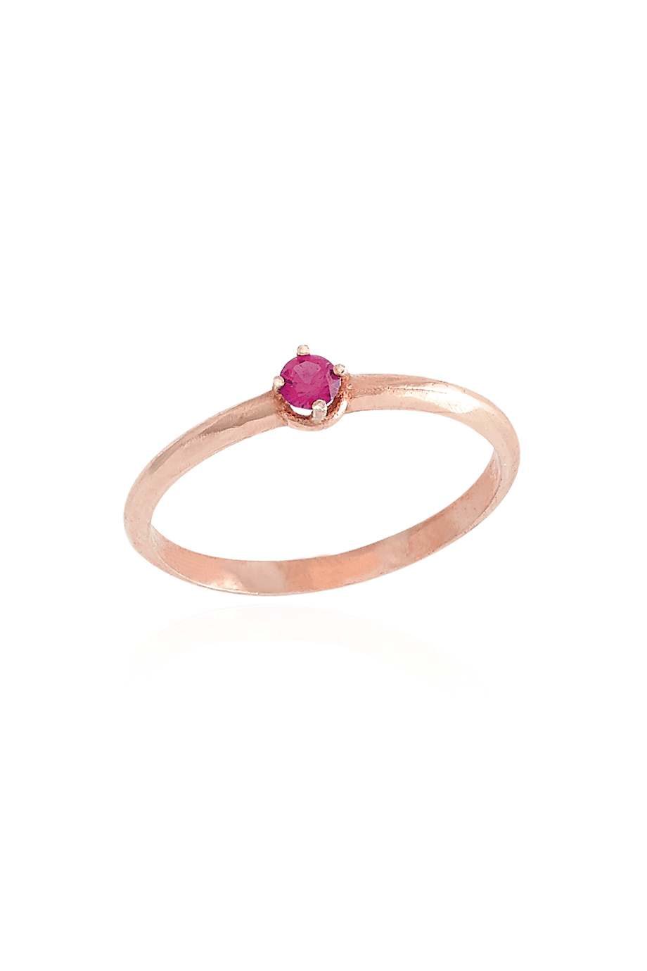 Δαχτυλίδι Μονόπετρο Ροζ