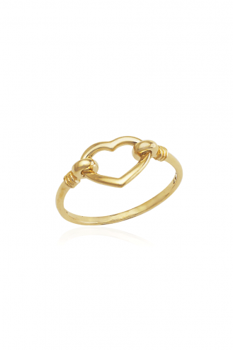 Gold Ring Bond Heart