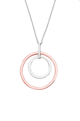 Necklace Twocolored Circle
