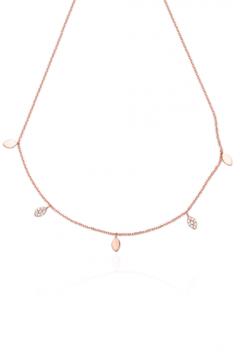 Necklace Rose Gold Chic Drops