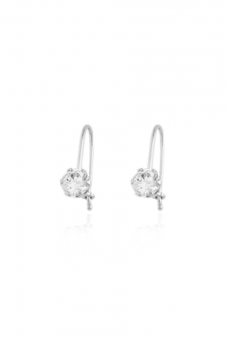 Earrings White Gold Your Stone