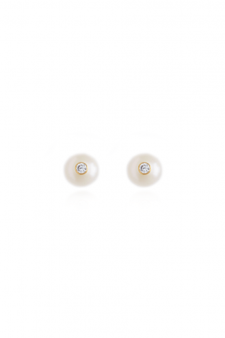 Earrings Pearls Stone