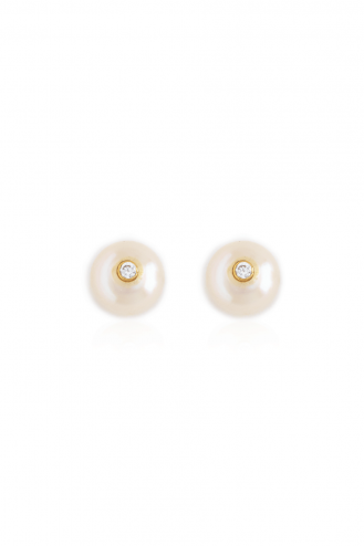Earrings Pearls Stone B