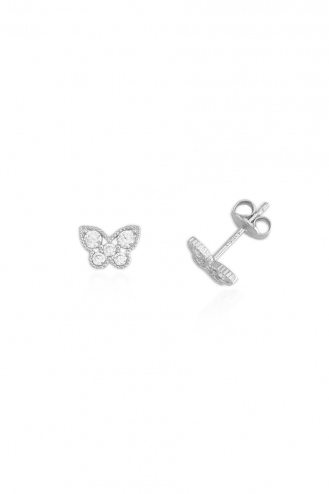 Earrings Butterflies Stones
