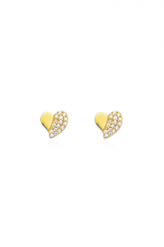 Earrings Half Heart