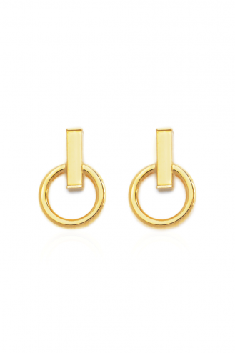 Earrings Gold Line