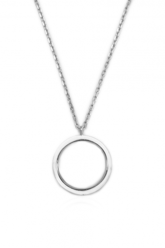 Necklace White Circle