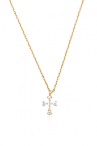 Necklace Gold Little Cross