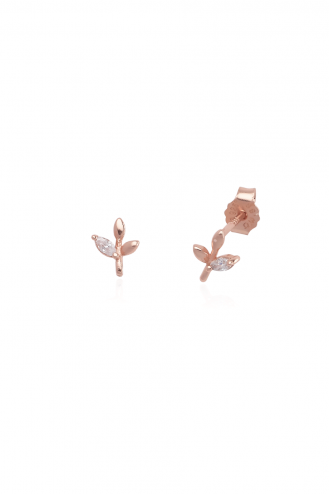 Σκουλαρίκια Rose Leaf