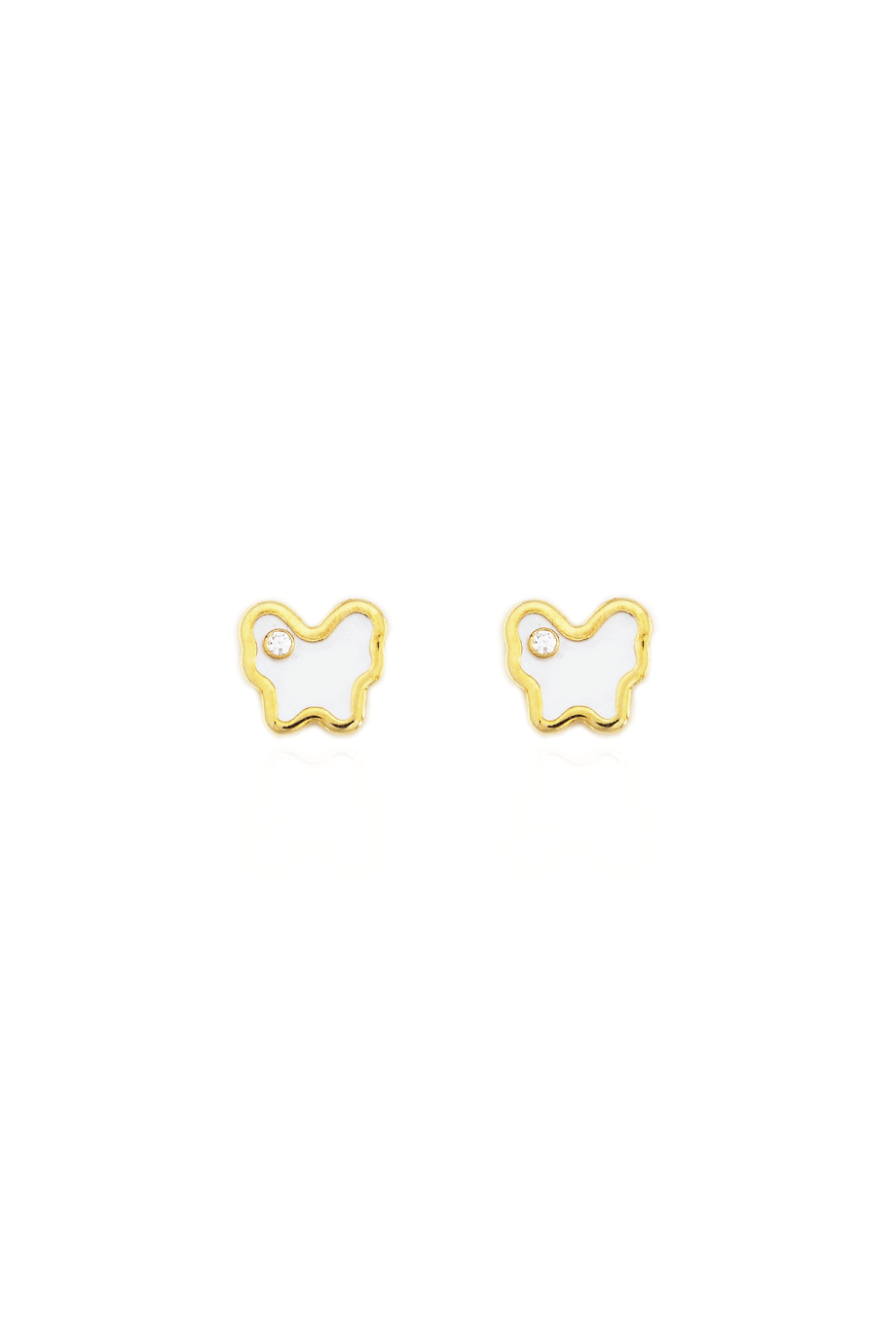 Earrings Butterflies Zircon