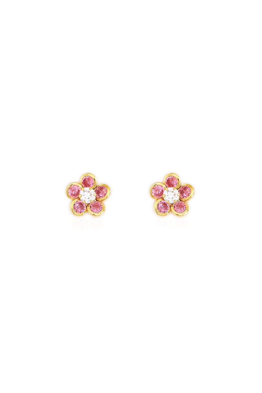 Earrings Daisies Pink