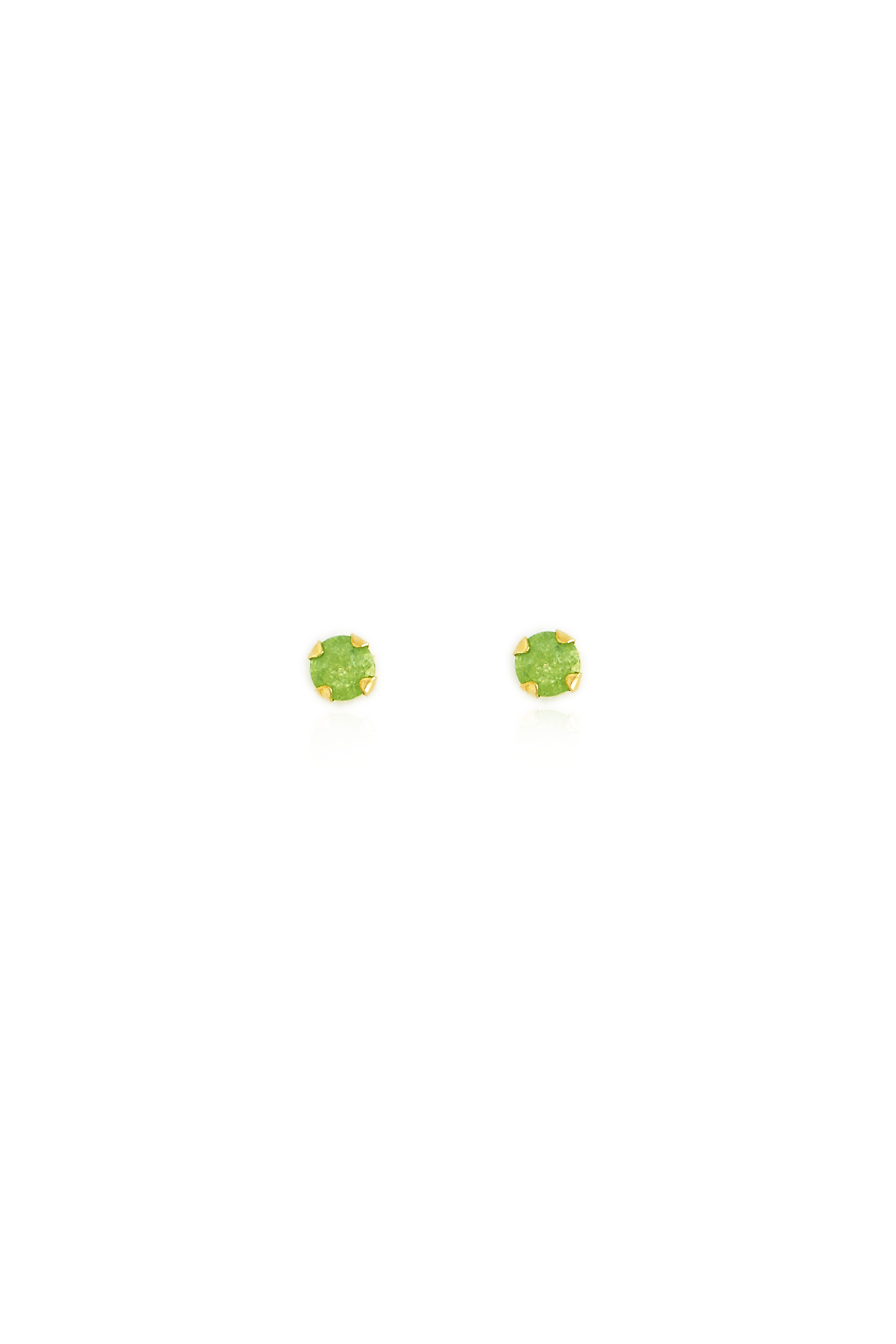Earrings Green Stone