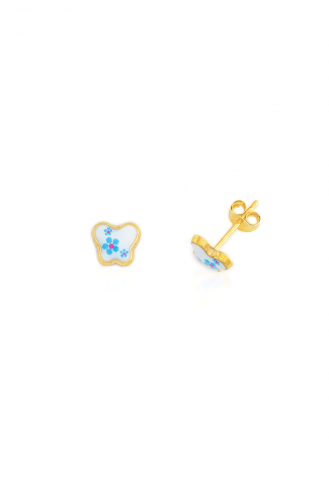 Earrings Blue Daisies