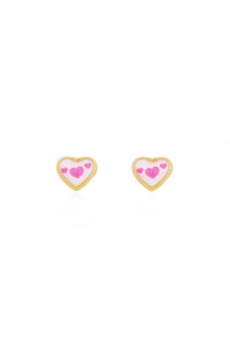 Σκουλαρίκια Ροζ Καρδιές