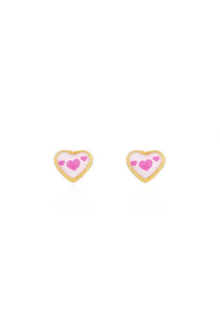 Earrings Pink Hearts