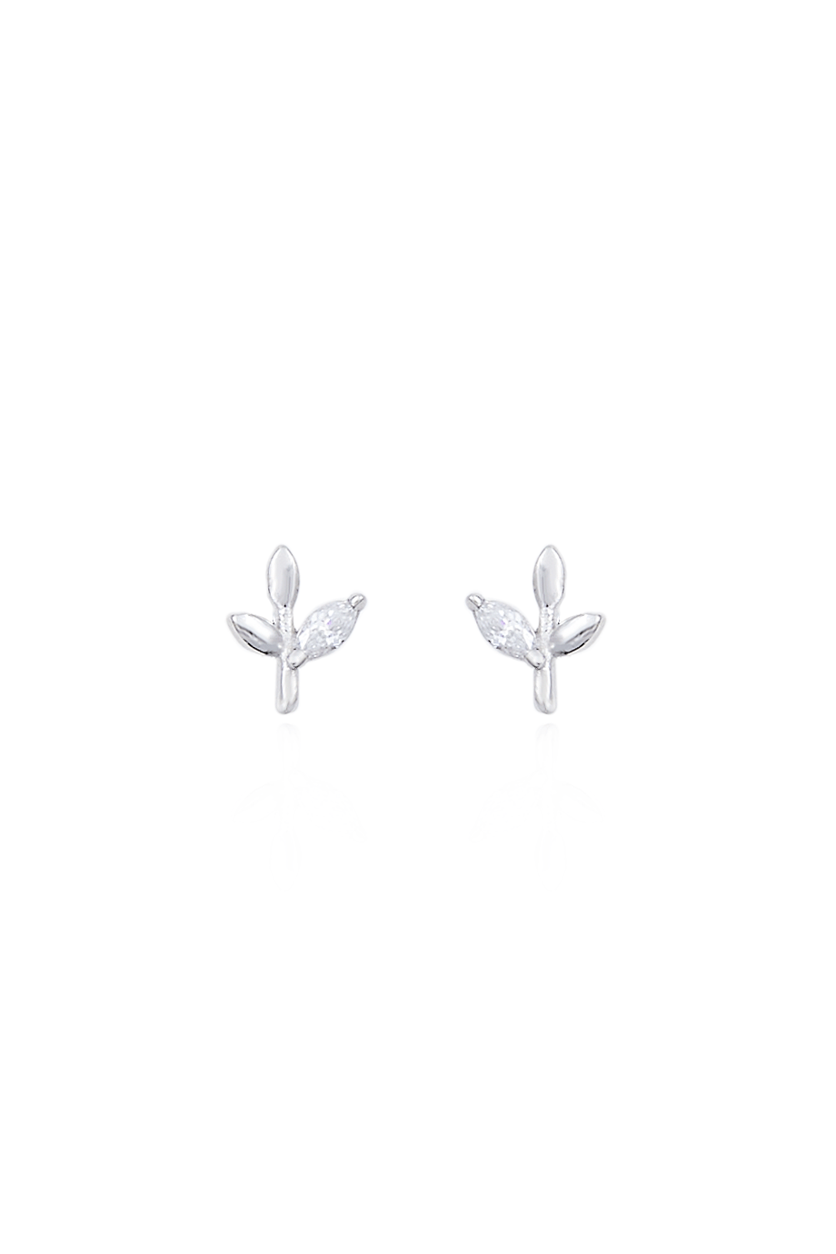 Earrings White Branches