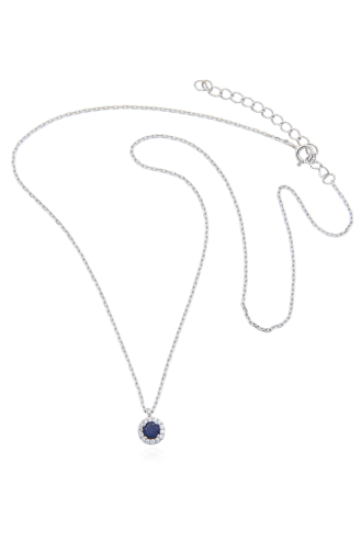 Necklace Rosete Blue Stone
